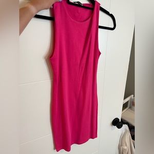 pink zara dress. barely worn. size medium